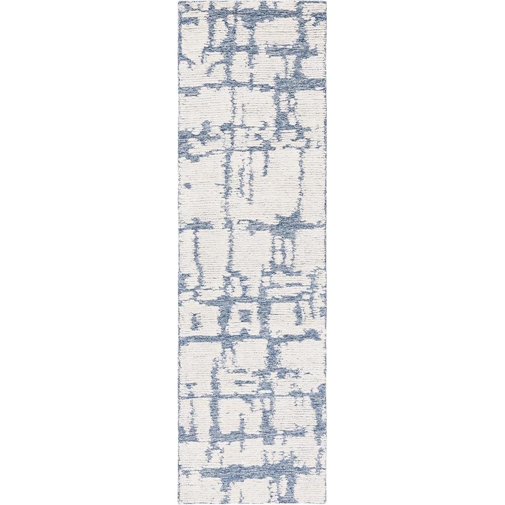image:imageMartha Stewart x SAFAVIEH Area Rug Collection 5 x 8 Charcoal amp Ivory Handmade Wool Ideal for Living Room Bedroom Office Dining Space MSR4533HBlueIvory