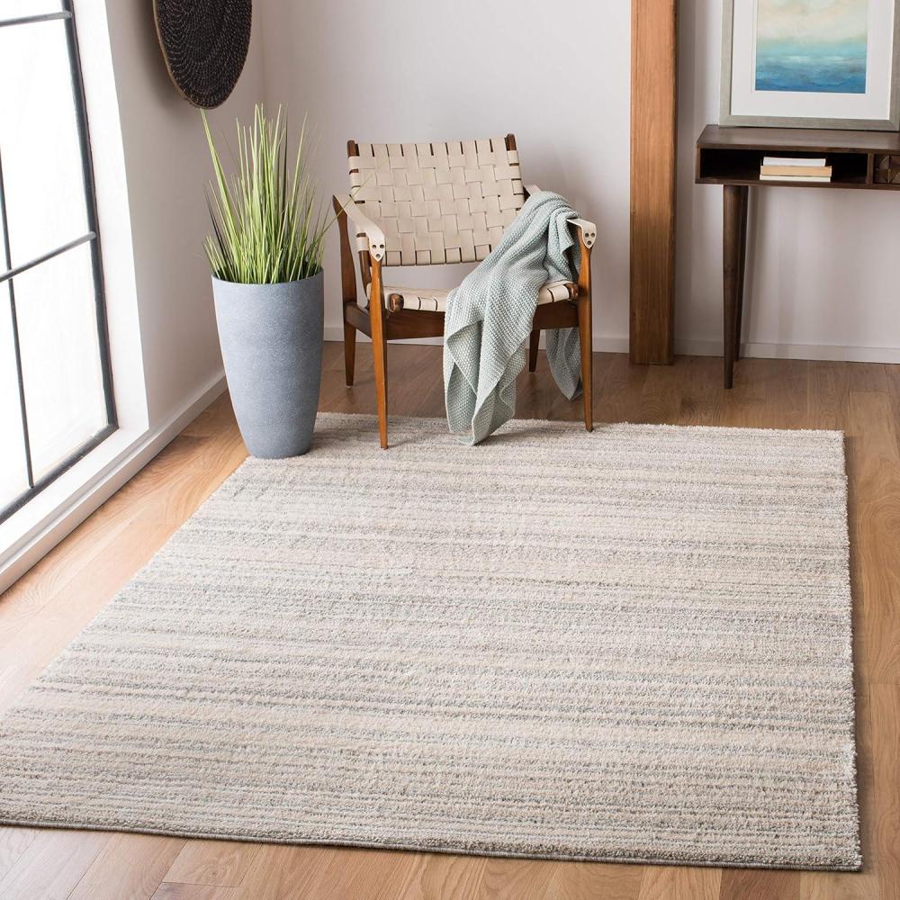 image:imageMartha Stewart x SAFAVIEH Area Rug Collection 51 x 76 Light Grey amp White NonShedding amp Easy Cleaning Ideal for Living Room Bedroom Office Dining Space MSR0787F