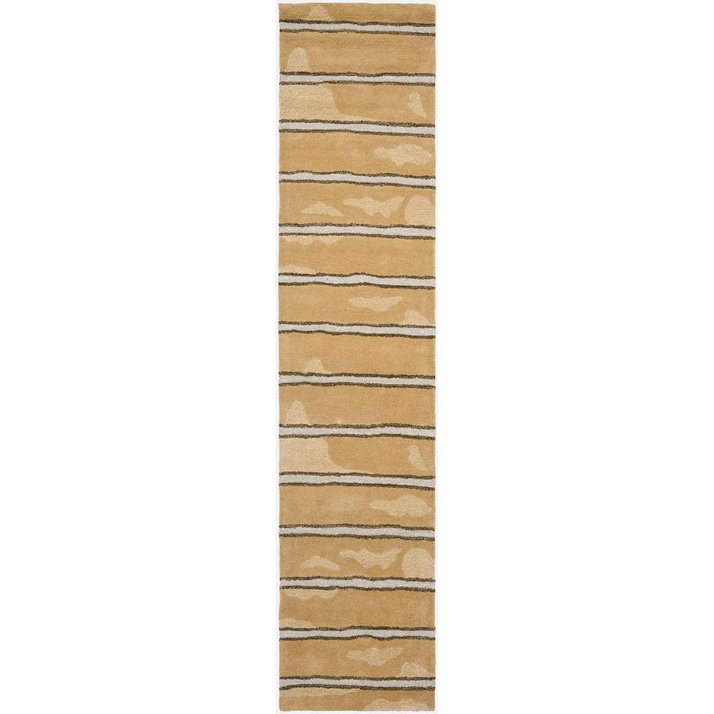 image:imageMartha Stewart x SAFAVIEH Area Rug Collection 6 Round Toffee Gold Handmade Wool amp Viscose Ideal for Living Room Bedroom Office Dining Space MSR3617BToffee Gold