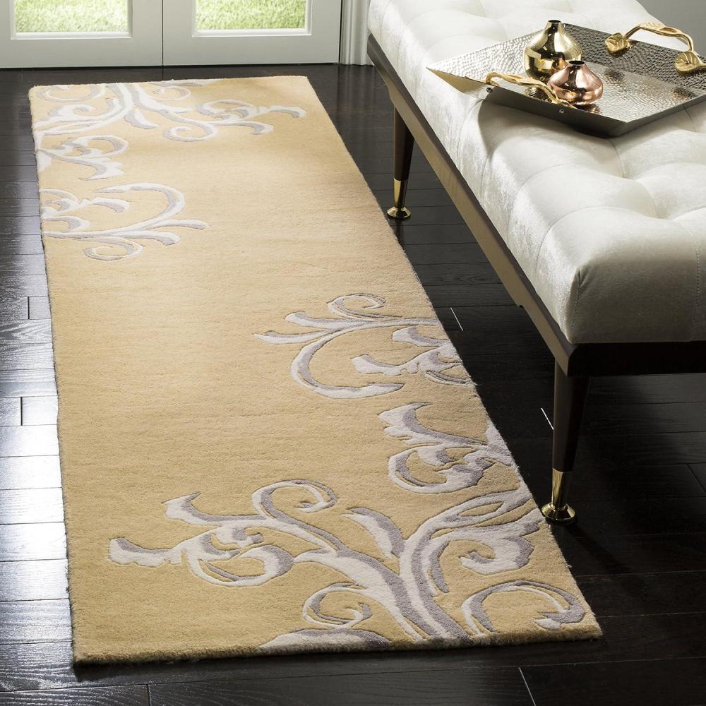 image:imageMartha Stewart x SAFAVIEH Area Rug Collection 8 x 10 Soft Yellow Handmade Wool Ideal for Living Room Bedroom Office Dining Space MSR4623ASoft Yellow