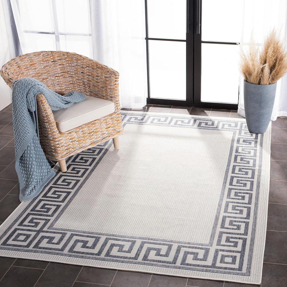 image:imageMartha Stewart x SAFAVIEH Outdoor Area Rug Collection 45 x 65 Silver amp Grey Weather Resistant amp Washable Ideal for Patio Backyard Mudroom Deck Accent Space MSRO331G