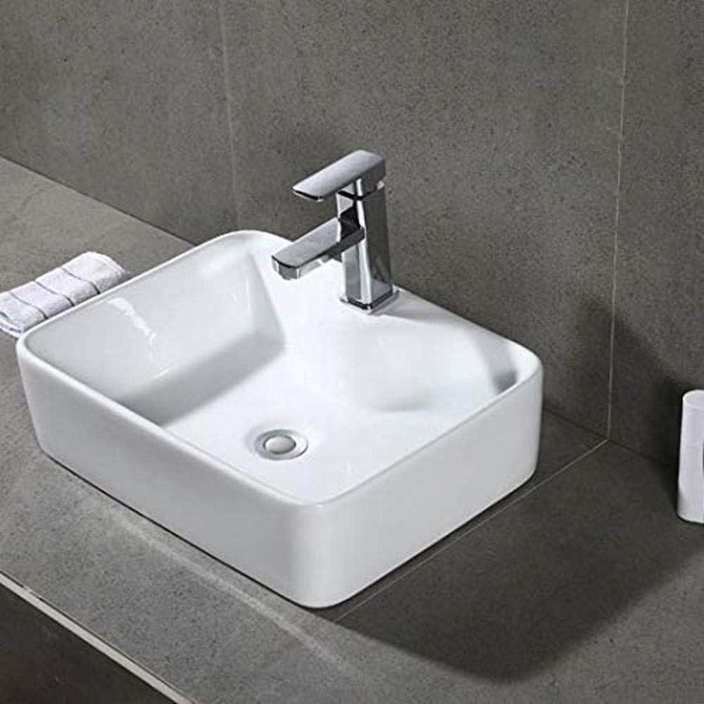 image:imageSAFAVIEH BSK5400A Solea Collection Fen Bathroom Basin Sink White