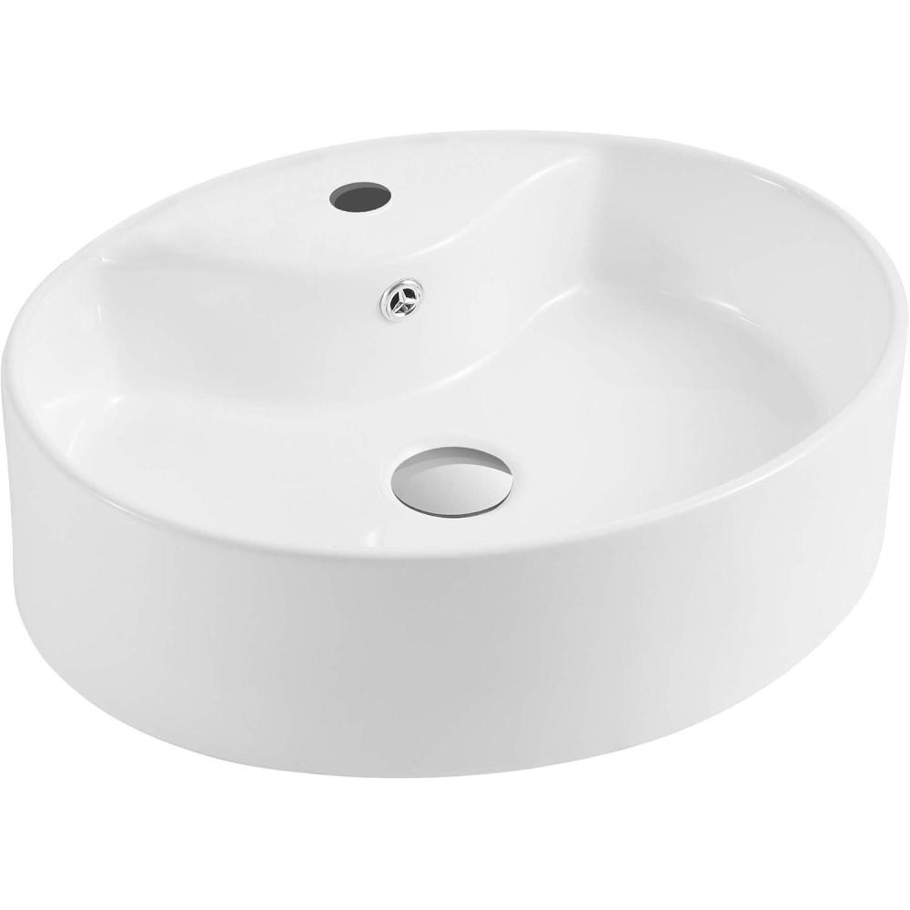 image:imageSAFAVIEH BSK5401A Solea Collection Brook Bathroom Basin Sink White