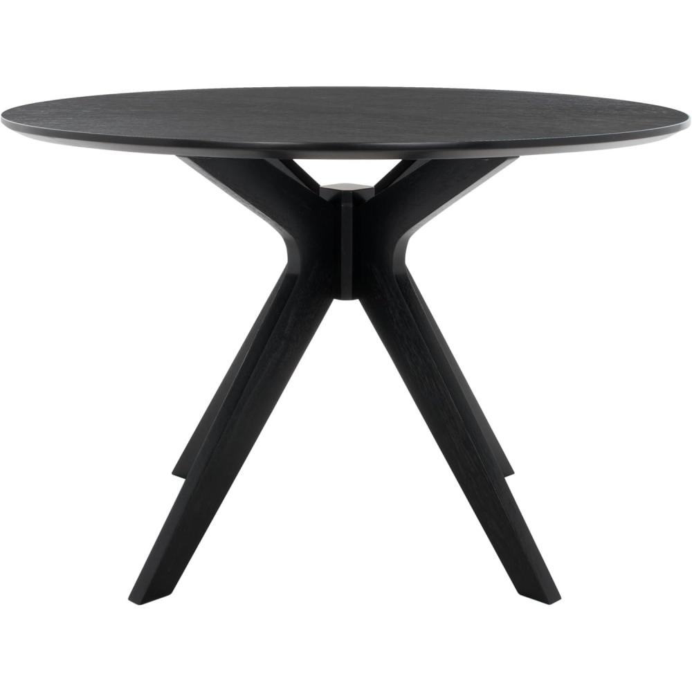 image:imageSAFAVIEH Couture Collection Carolee Black 46Inch Round Dining Table Farmhouse Dining Table for Kitchen or Dining Room Seats Up to 4 SFV2134BBlack