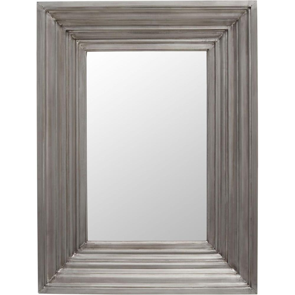 image:imageSAFAVIEH Couture Collection Kerry Silver Small 30 x 40inch Rectangle Wall Mirror