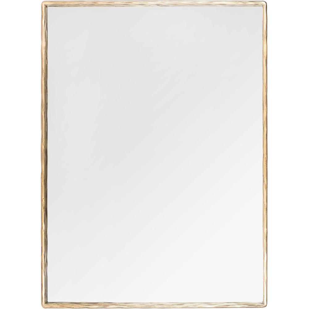 image:imageSAFAVIEH Couture Collection Trish Brass 36 x 48inch Rectangle Metal Accent Mirror