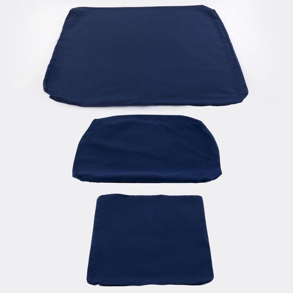image:imageSAFAVIEH Couture Montford Brazilian Teak IndoorOutdoor Arm ChairNavy