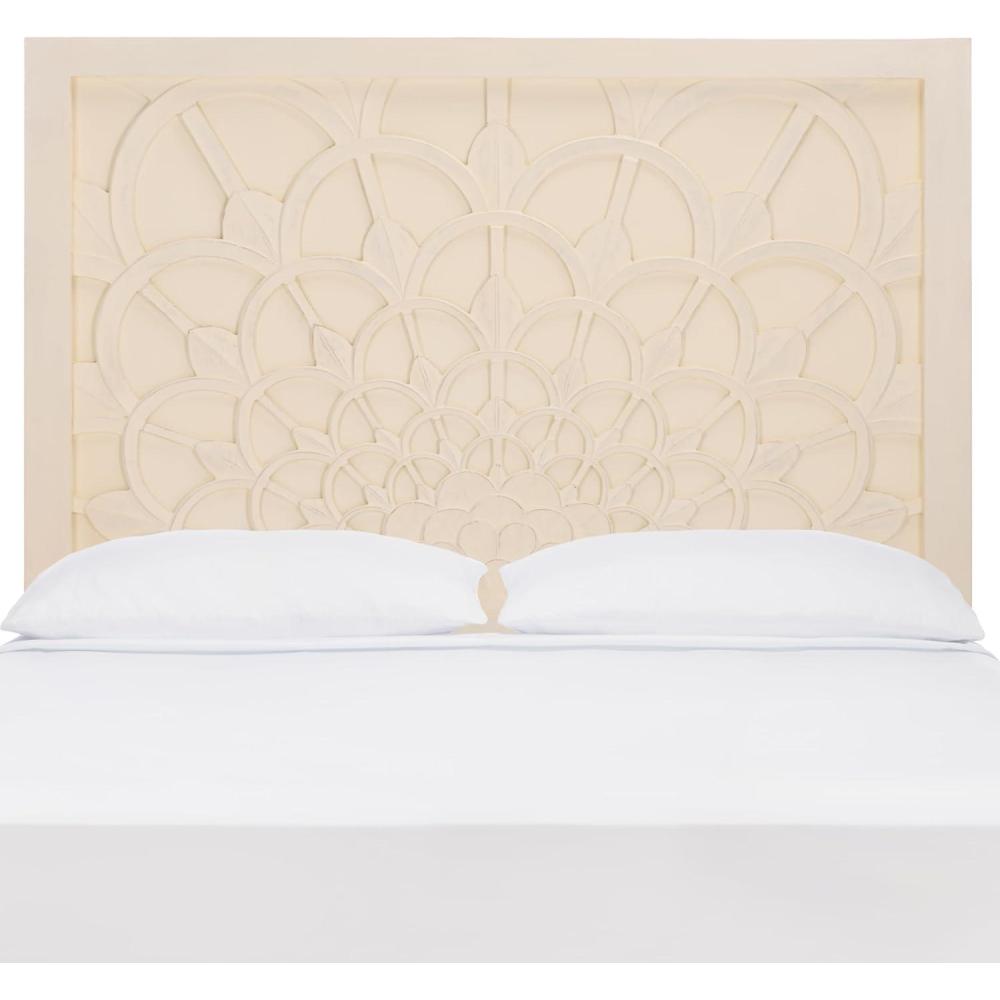 image:imageSAFAVIEH Home Collection Richella Boho Ivory Wash Queen Size HeadboardIvory Wash