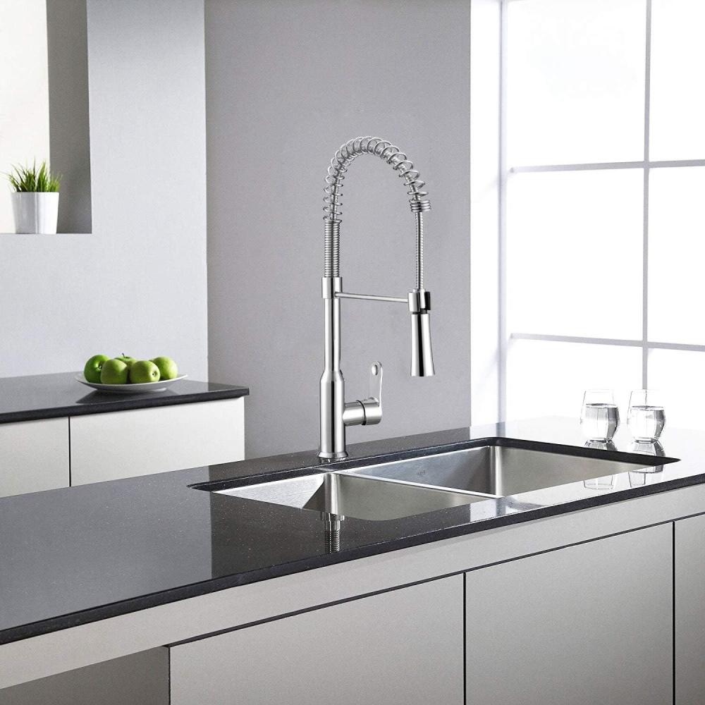 image:imageSAFAVIEH KCF2560C Solea Collection Euphoria Kitchen Faucet Chrome