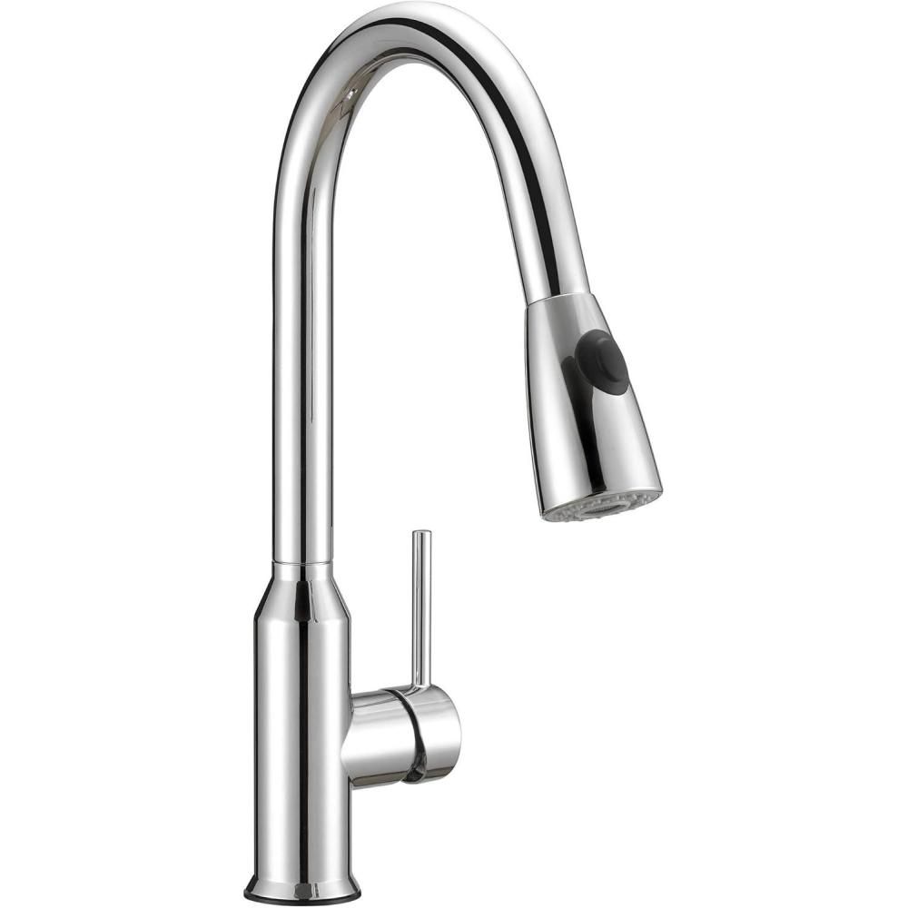image:imageSAFAVIEH KCF2566C Solea Collection Prosper Kitchen Faucet Chrome