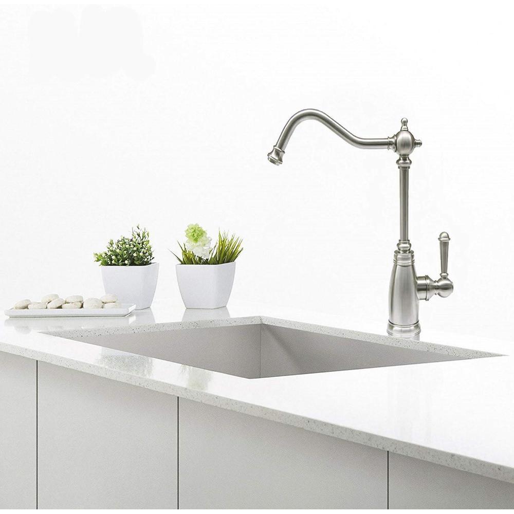 image:imageSAFAVIEH KCF2567N Solea Collection Serene Kitchen Faucet Brushed Nickel