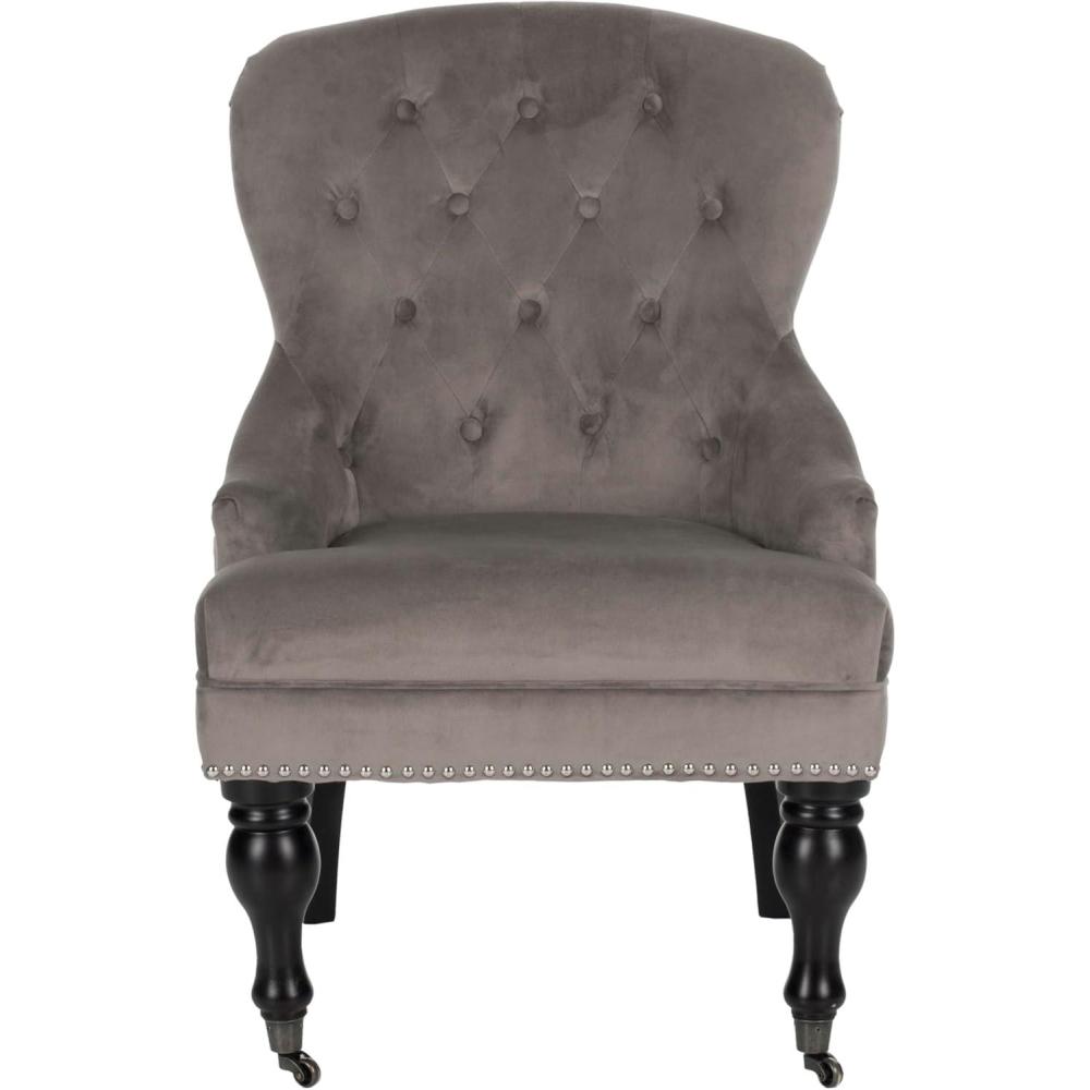 image:imageSAFAVIEH Mercer Collection Robert Light Brown Linen Club ChairMushroom