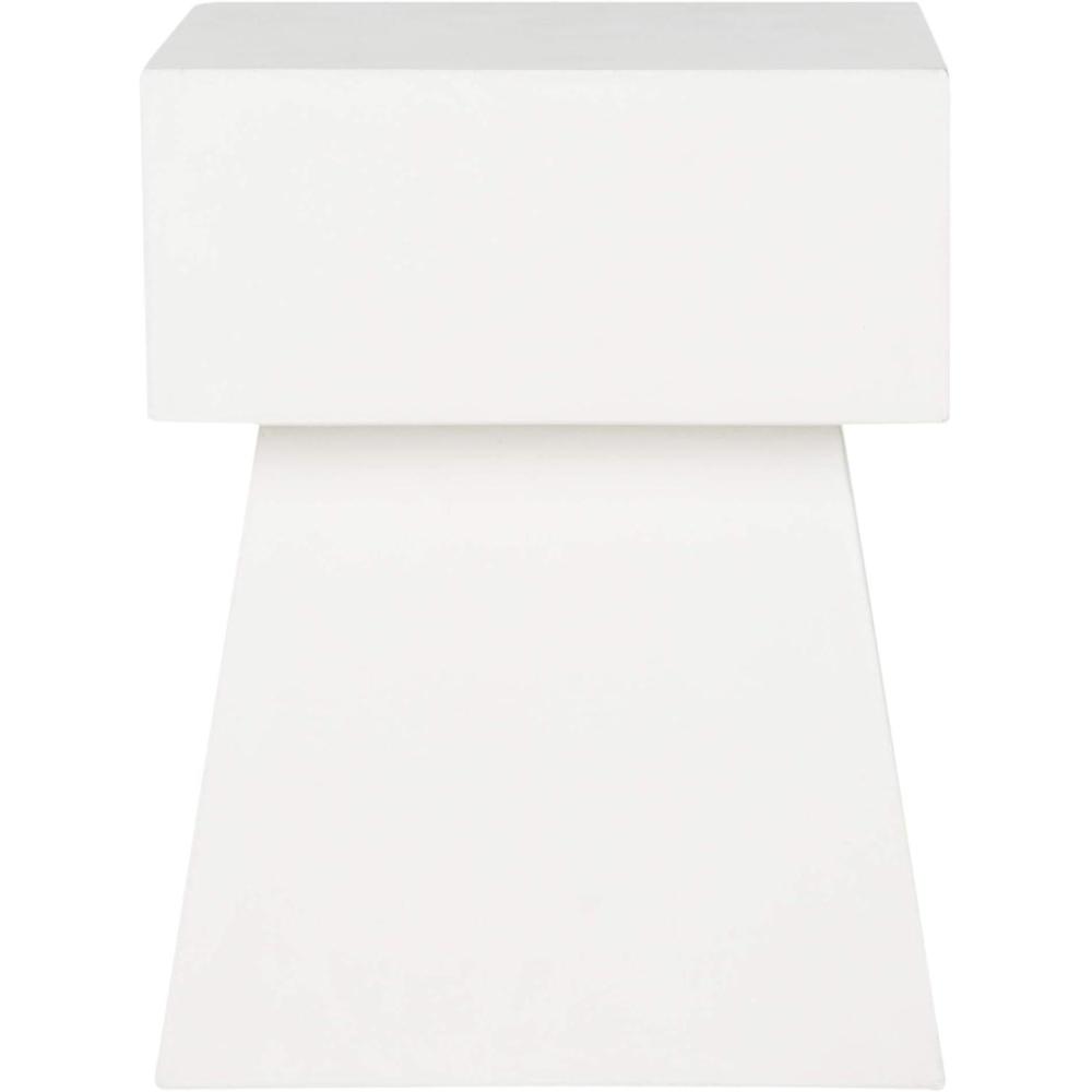 image:imageSAFAVIEH Outdoor Collection Zen Mushroom Modern Dark Grey Concrete Accent Table Fully AssembledIvory