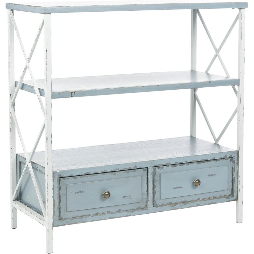 image:imageSafavieh American Homes Collection Chandra Pale Blue and White Smoke Console TablePale Blue White Smoke