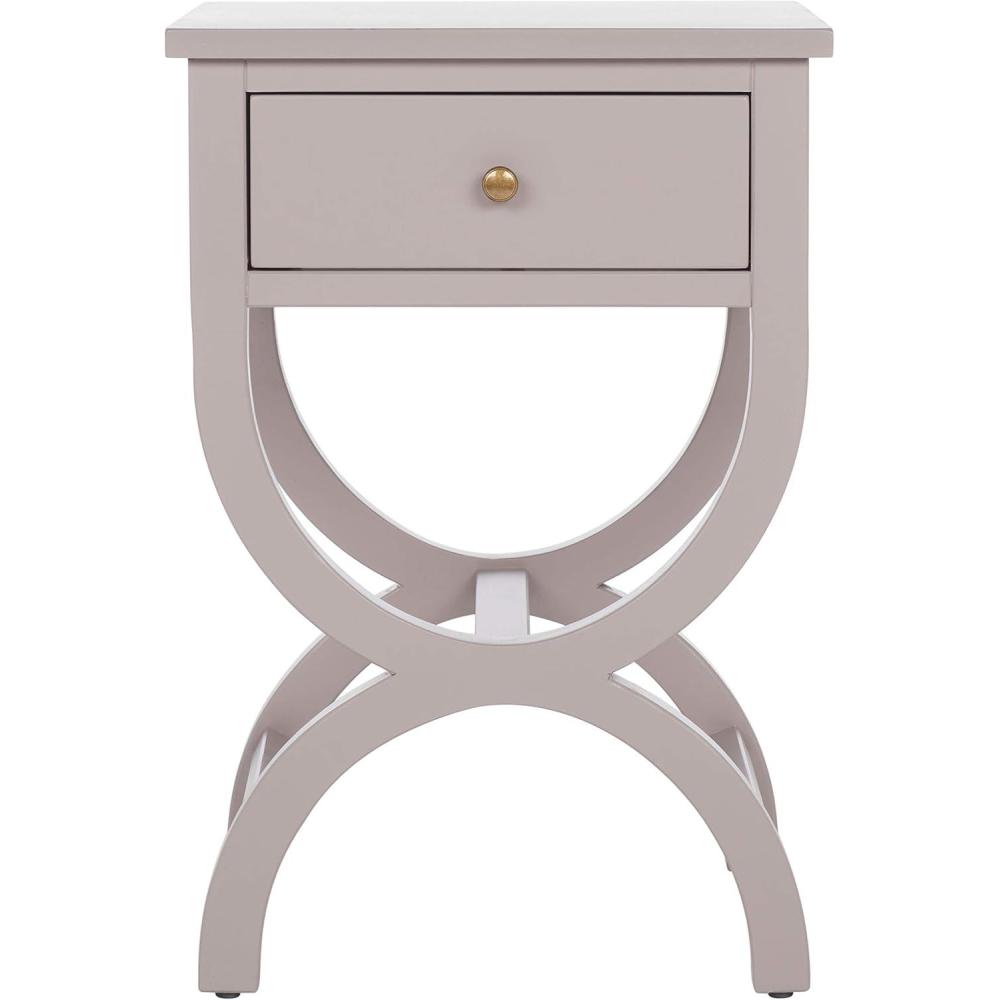image:imageSafavieh American Homes Collection Maxine Vintage Cream Accent TableVanillaGrey
