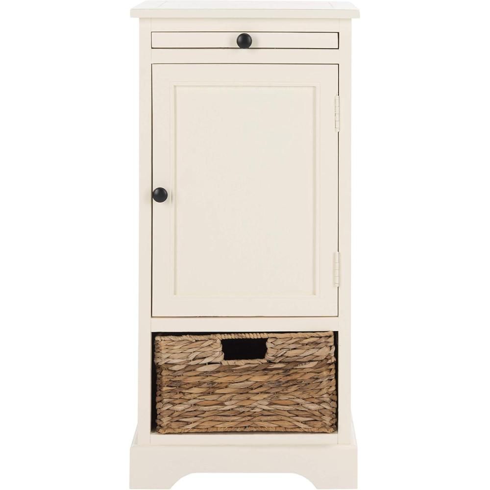 image:imageSafavieh American Homes Collection Raven Vintage Grey Tall Storage UnitDistressed Cream