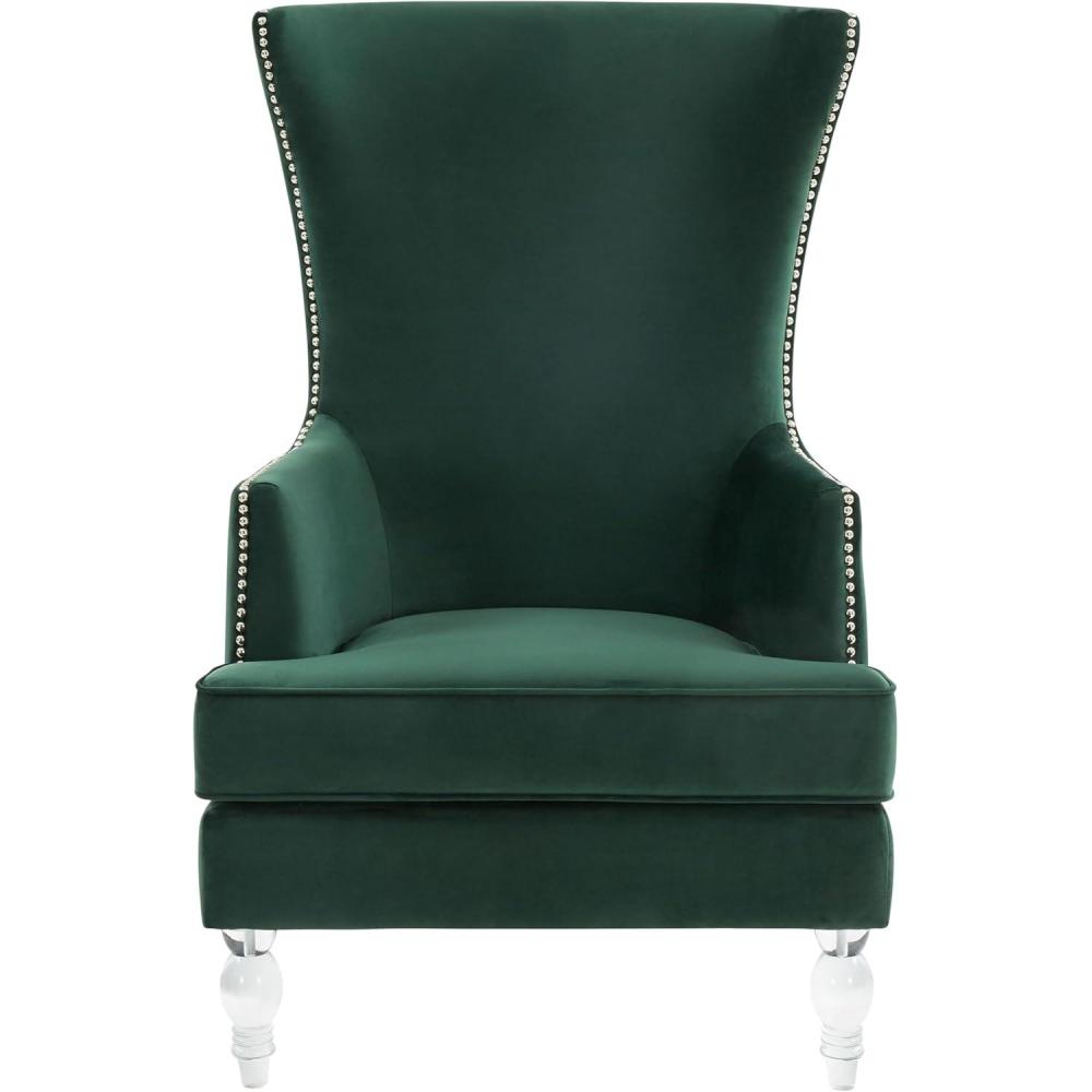 image:imageSafavieh Couture Geode Modern Wingback ChairForest Green