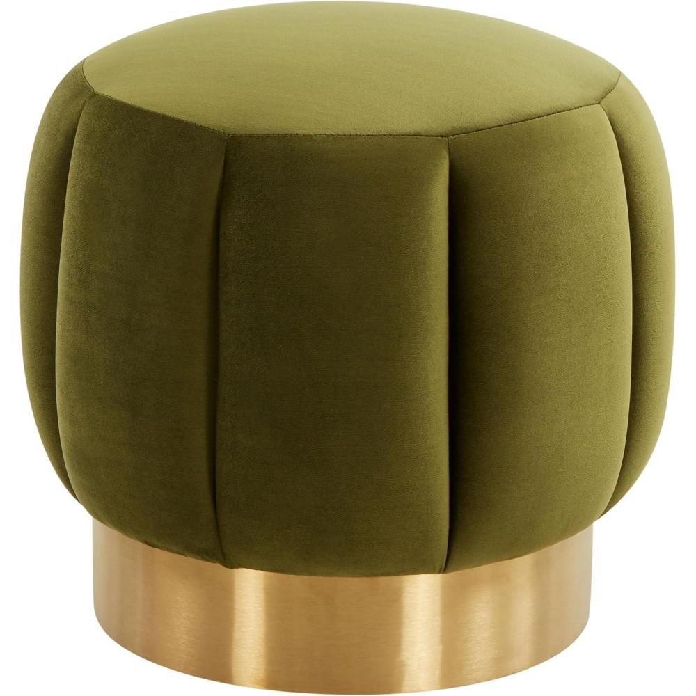 image:imageSafavieh Home Collection Maxine Pink and Gold Channel Tufted Otttoman OttomanOlive