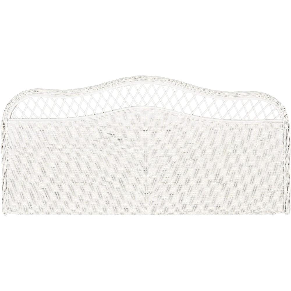 image:imageSafavieh Home Collection Sephina White Rattan Headboard QueenWhite
