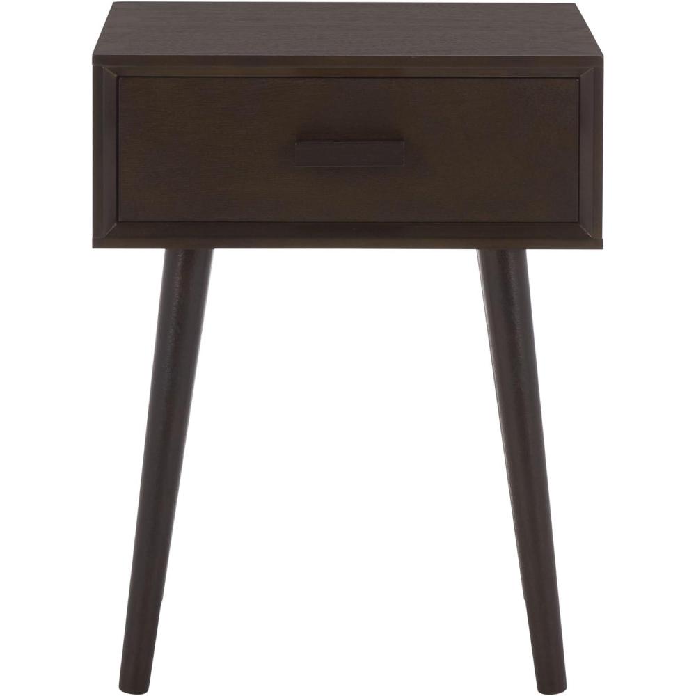 image:imageSafavieh Home Lyle Modern Slate Grey Accent TableDark Chocolate