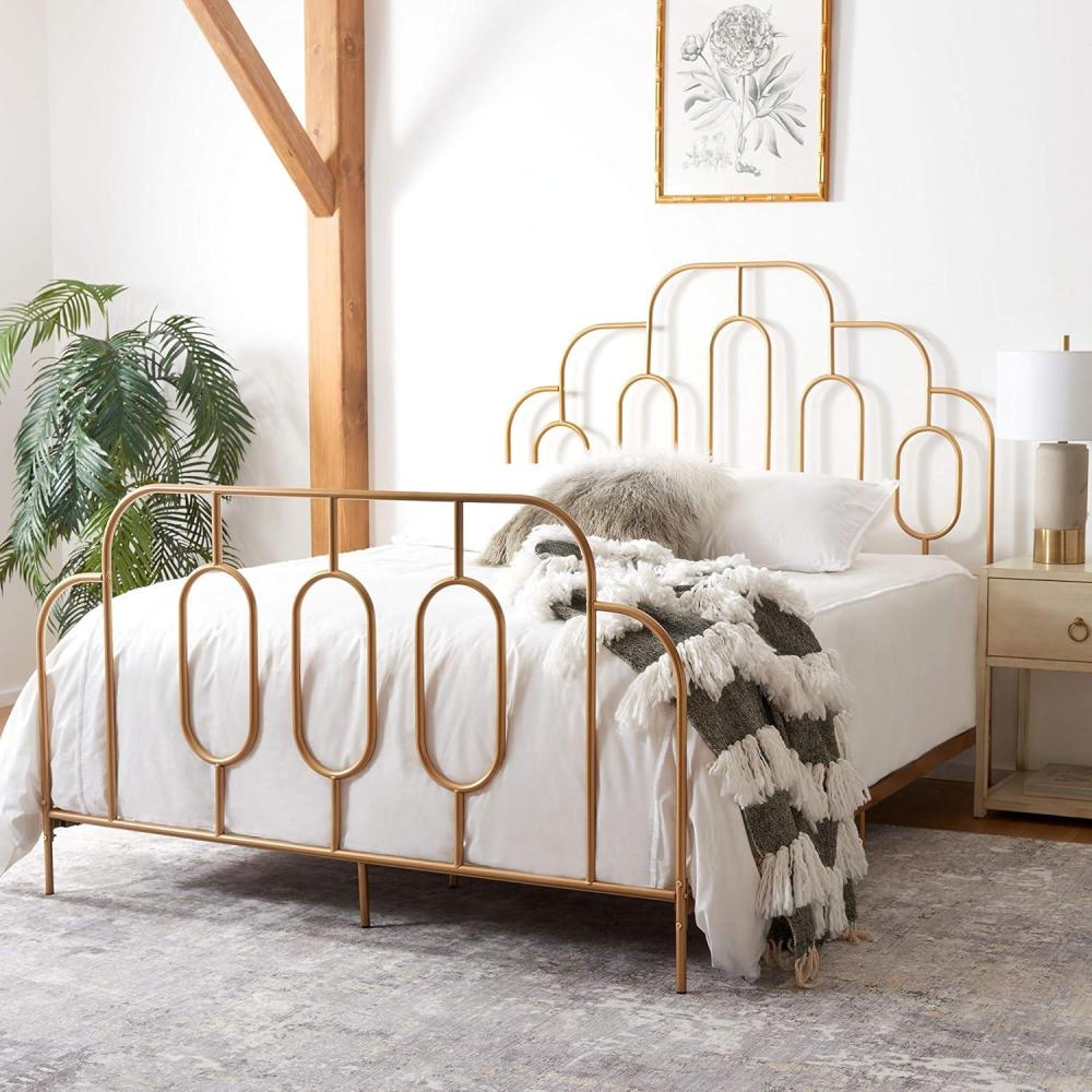 image:imageSafavieh Home Paloma Retro Black Bed FullGold