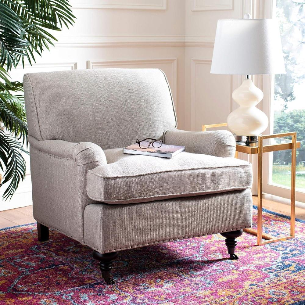 image:imageSafavieh Mercer Collection Ella Brown Club ChairTaupe