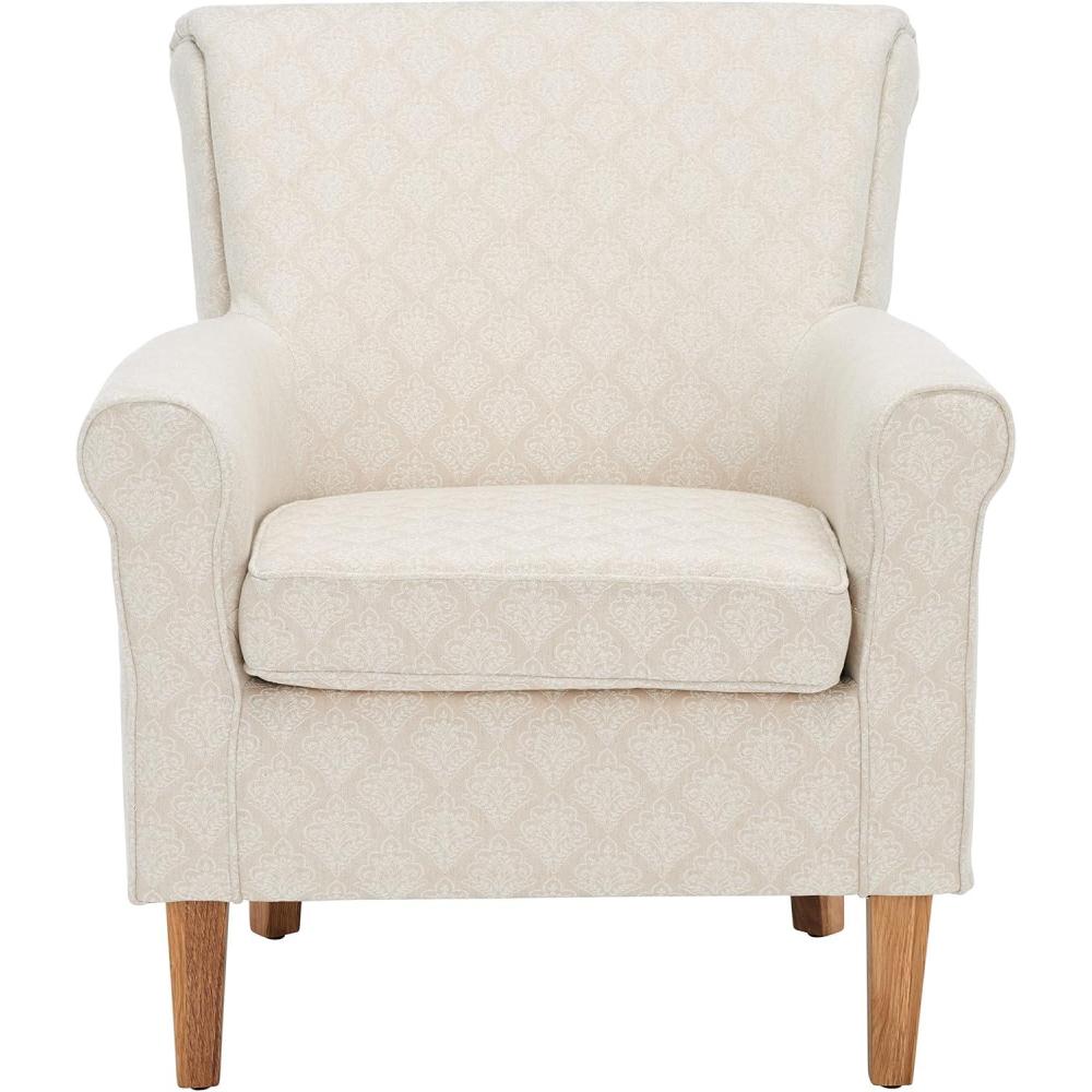 image:imageSafavieh Mercer Collection Margaret Ivory Floral Cotton Club ChairBeigeFlower