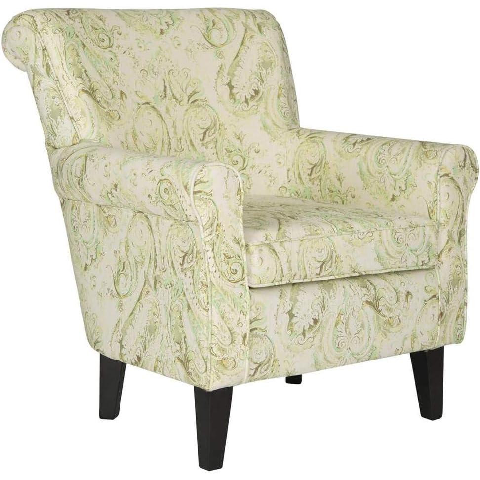 image:imageSafavieh Mercer Collection Margaret Ivory Floral Cotton Club ChairGreen