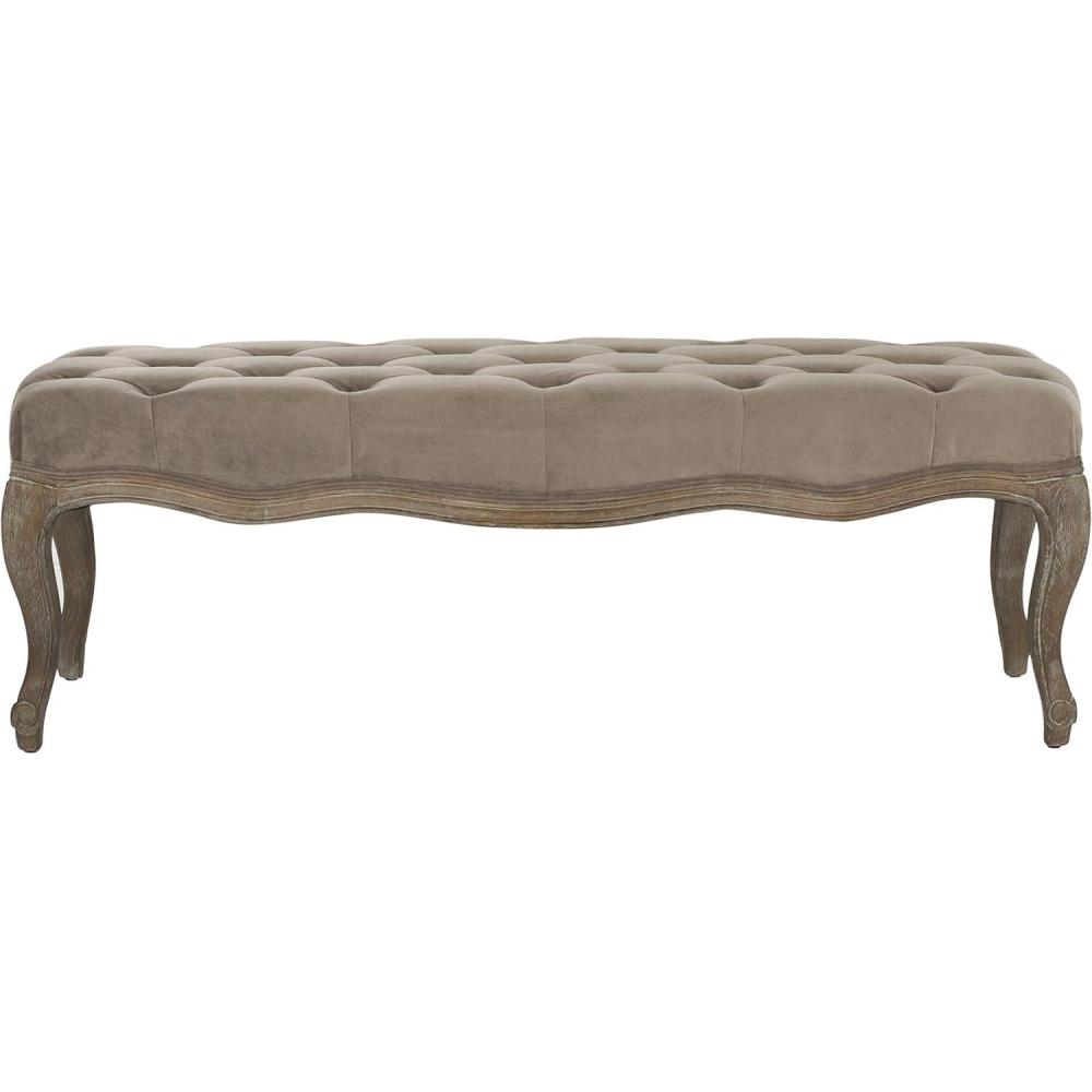 image:imageSafavieh Mercer Collection Randy Beige Linen BenchMushroom