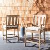Couture Patio Collection San Salvador Natural and White 24.5-inch Patio Counter Stools (Set of 2)(Natural/White)