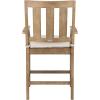 Couture Patio Collection San Salvador Natural and White 24.5-inch Patio Counter Stools (Set of 2)(Natural/White)