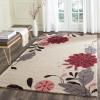 Martha Stewart x SAFAVIEH Area Rug Collection – 3′ x 5′, Ivory, Handmade Wool, Ideal for Living Room, Bedroom, Foyer, Accent Space (MSR4871A)(Ivory)