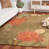 Martha Stewart x SAFAVIEH Area Rug Collection – 3′ x 5′, Ivory, Handmade Wool, Ideal for Living Room, Bedroom, Foyer, Accent Space (MSR4871A)(Pup Tent)