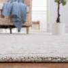 Martha Stewart x SAFAVIEH Area Rug Collection – 3′ x 5′, Light Grey & Taupe, Handmade Wool & Viscose, Ideal for Living Room, Bedroom, Foyer, Accent Space (MSR3275E)(Light Grey/Taupe)