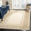 Martha Stewart x SAFAVIEH Area Rug Collection – 4′ x 5’7″, Cream, Viscose, Ideal for Living Room, Foyer, Bedroom, Accent Space (MSR4440A)(Creme)