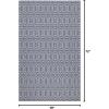 Martha Stewart x SAFAVIEH Area Rug Collection – 4′ x 6′, Blue & Grey, Flat Weave Cotton, Ideal for Living Room, Foyer, Bedroom, Accent Space (MSR405M)