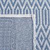 Martha Stewart x SAFAVIEH Area Rug Collection – 4′ x 6′, Blue & Grey, Flat Weave Cotton, Ideal for Living Room, Foyer, Bedroom, Accent Space (MSR405M)