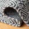 Martha Stewart x SAFAVIEH Area Rug Collection – 4′ x 6′, Charcoal & Grey, Flat Weave Cotton, Ideal for Living Room, Foyer, Bedroom, Accent Space (MSR402H)(Charcoal/Grey)