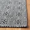 Martha Stewart x SAFAVIEH Area Rug Collection – 4′ x 6′, Charcoal & Grey, Flat Weave Cotton, Ideal for Living Room, Foyer, Bedroom, Accent Space (MSR402H)(Charcoal/Grey)