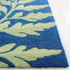 Martha Stewart x SAFAVIEH Area Rug Collection – 4′ x 6′, Duck’s Egg, Hand-Hooked, Ideal for Living Room, Foyer, Bedroom, Accent Space (MSR2211D)(Azurite)