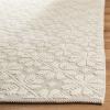Martha Stewart x SAFAVIEH Area Rug Collection – 4′ x 6′, Ivory, Handmade Wool, Ideal for Living Room, Foyer, Bedroom, Accent Space (MSR3503A)(Ivory)