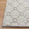 Martha Stewart x SAFAVIEH Area Rug Collection – 4′ x 6′, Ivory, Handmade Wool, Ideal for Living Room, Foyer, Bedroom, Accent Space (MSR3503A)(Ivory/Grey)