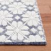 Martha Stewart x SAFAVIEH Area Rug Collection – 4′ x 6′, Ivory, Handmade Wool, Ideal for Living Room, Foyer, Bedroom, Accent Space (MSR3503A)(Ivory/Navy)
