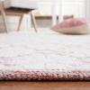 Martha Stewart x SAFAVIEH Area Rug Collection – 4′ x 6′, Ivory, Handmade Wool, Ideal for Living Room, Foyer, Bedroom, Accent Space (MSR3503A)(Ivory/Red)