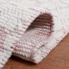 Martha Stewart x SAFAVIEH Area Rug Collection – 4′ x 6′, Ivory, Handmade Wool, Ideal for Living Room, Foyer, Bedroom, Accent Space (MSR3503A)(Ivory/Red)
