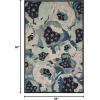 Martha Stewart x SAFAVIEH Area Rug Collection – 4′ x 6′, Red, Handmade Wool, Ideal for Living Room, Foyer, Bedroom, Accent Space (MSR4872A)(Blue)