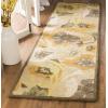 Martha Stewart x SAFAVIEH Area Rug Collection – 4′ x 6′, Red, Handmade Wool, Ideal for Living Room, Foyer, Bedroom, Accent Space (MSR4872A)(Gold)