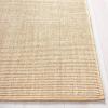 Martha Stewart x SAFAVIEH Area Rug Collection – 4′ x 6′, Red, Sisal & Jute, Farmhouse Style, Ideal for Living Room, Foyer, Bedroom, Accent Space (MSR9501Q)(Beige/Ivory)