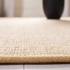 Martha Stewart x SAFAVIEH Area Rug Collection – 4′ x 6′, Red, Sisal & Jute, Farmhouse Style, Ideal for Living Room, Foyer, Bedroom, Accent Space (MSR9501Q)(Beige/Ivory)