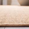 Martha Stewart x SAFAVIEH Area Rug Collection – 4′ x 6′, Red, Sisal & Jute, Farmhouse Style, Ideal for Living Room, Foyer, Bedroom, Accent Space (MSR9501Q)(Beige)